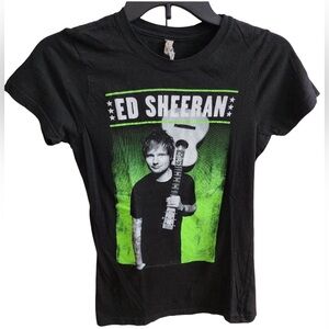 Ed‎ Sheeran Concert T-Shirt Black Size Small